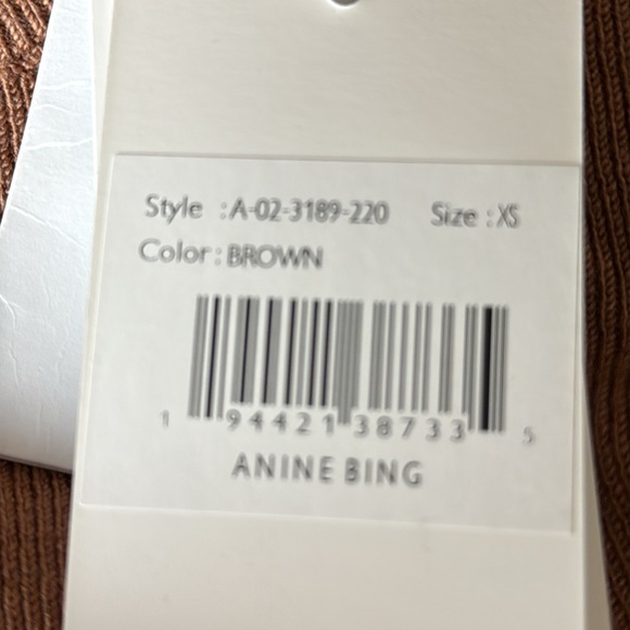 Anine bing NWT Zoey Dress - Brown / Camel , size XS - Picture 11 of 14